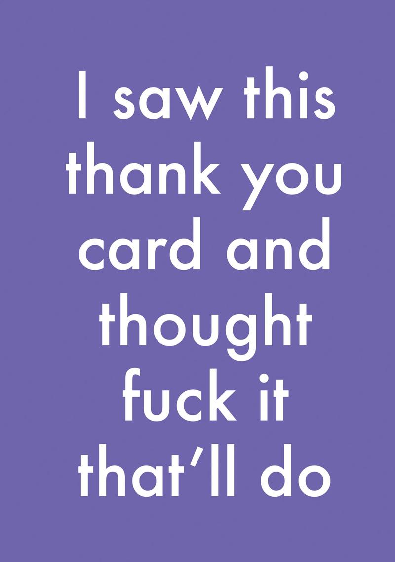 That’ll Do Thank You Card